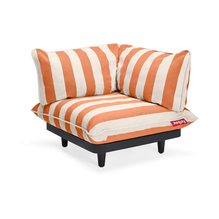 Paletti modulsoffa - Stripe orange creme, hörn vänster - Fatboy