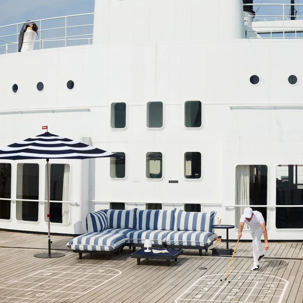 Paletti modulsoffa, thunder grey, mittdel Fatboy