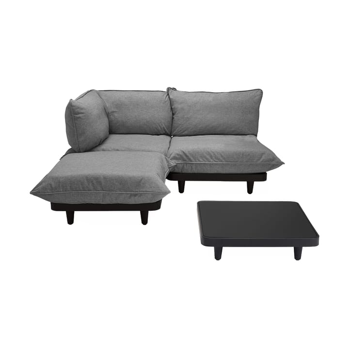 Paletti set medium rock grey modulsoffa inkl. bord - undefined - Fatboy