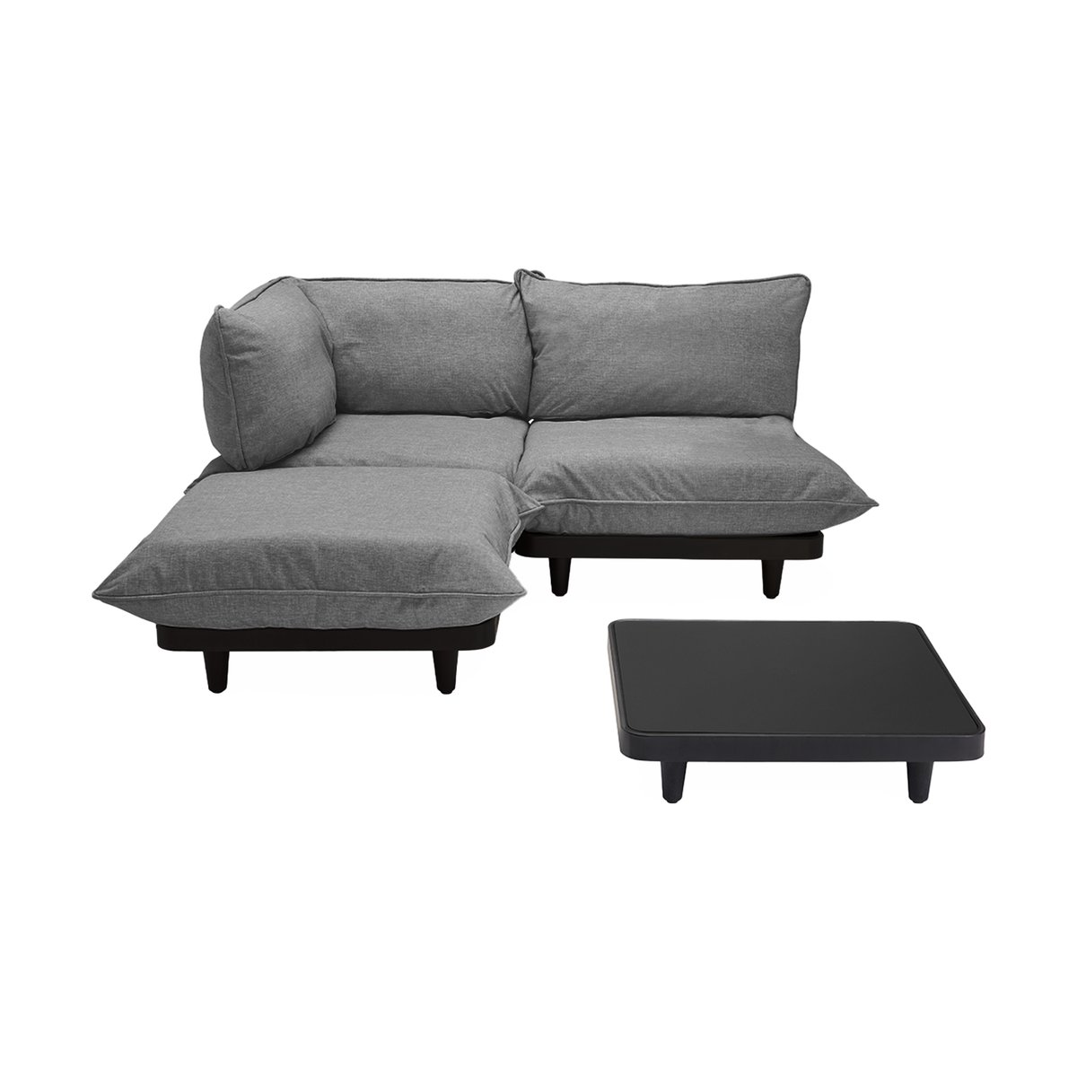 Fatboy Paletti set medium rock grey modulsoffa inkl. bord