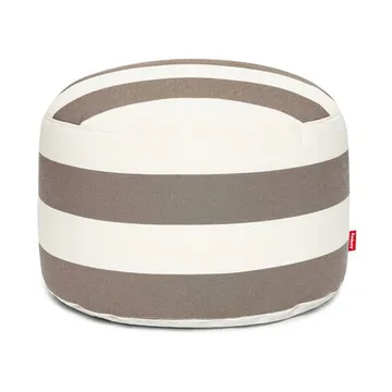 Point outdoor sittpuff - Stripe cacao, large, 70x70x40 cm - Fatboy