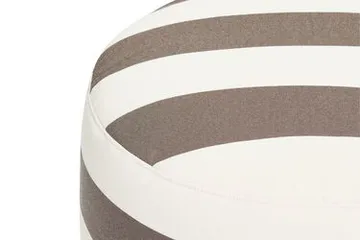 Point outdoor sittpuff - Stripe cacao, large, 70x70x40 cm - Fatboy