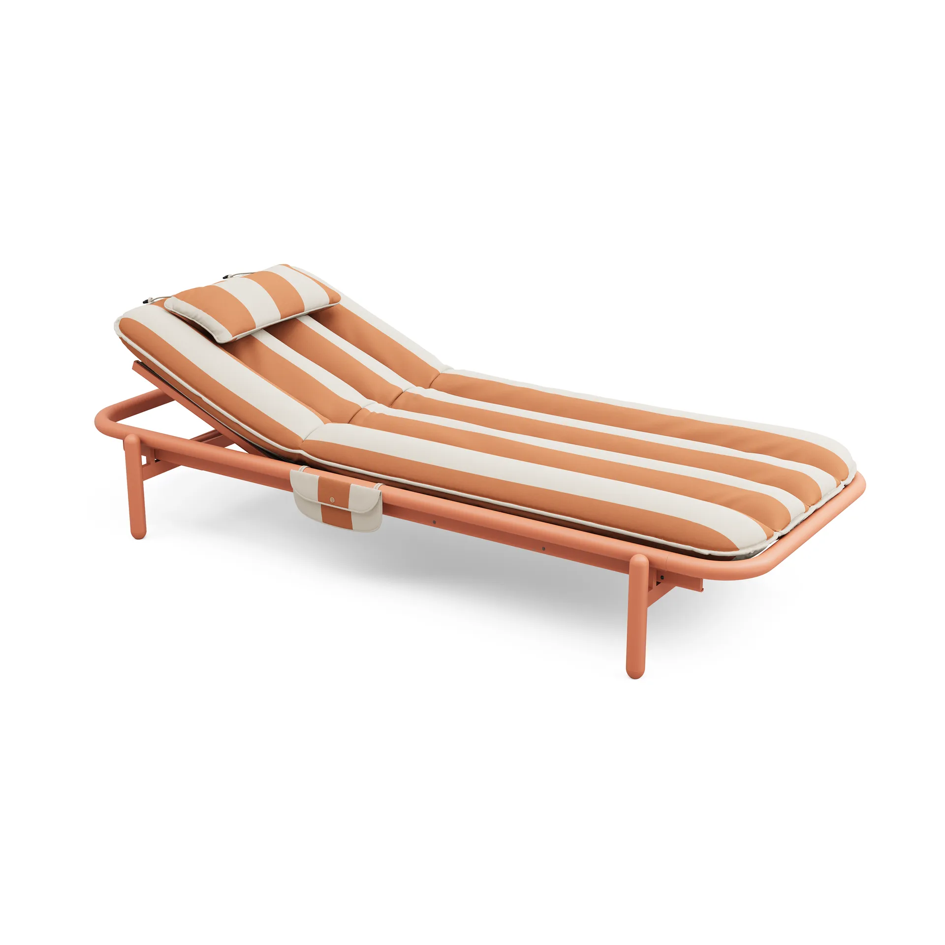 Sunbun dagbädd, Terracotta-stripe orange, 212x97x39 cm Fatboy