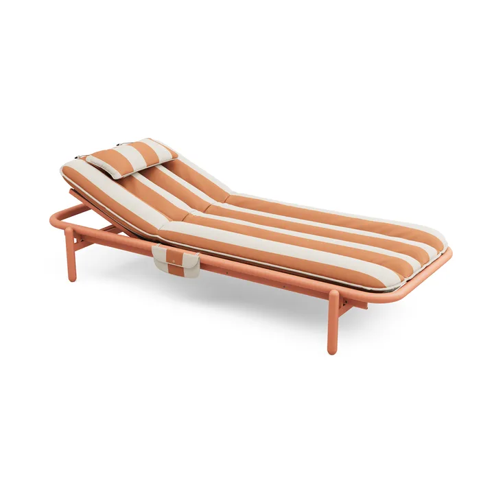 Sunbun dagbädd - Terracotta-stripe orange, 212x97x39 cm - Fatboy
