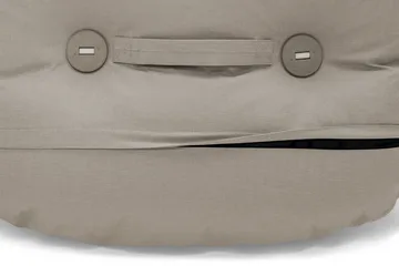 The BonBaron outdoor fåtölj - Grey taupe, 120x120x75 cm - Fatboy