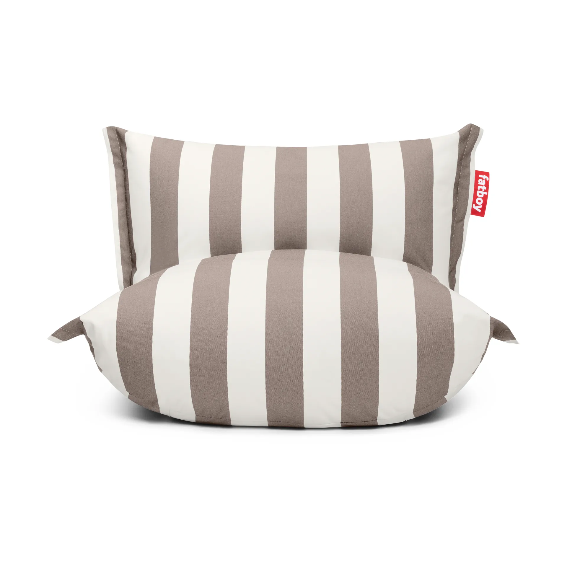 The BonBaron outdoor fåtölj, Stripe cacao, 120x120x75 cm Fatboy
