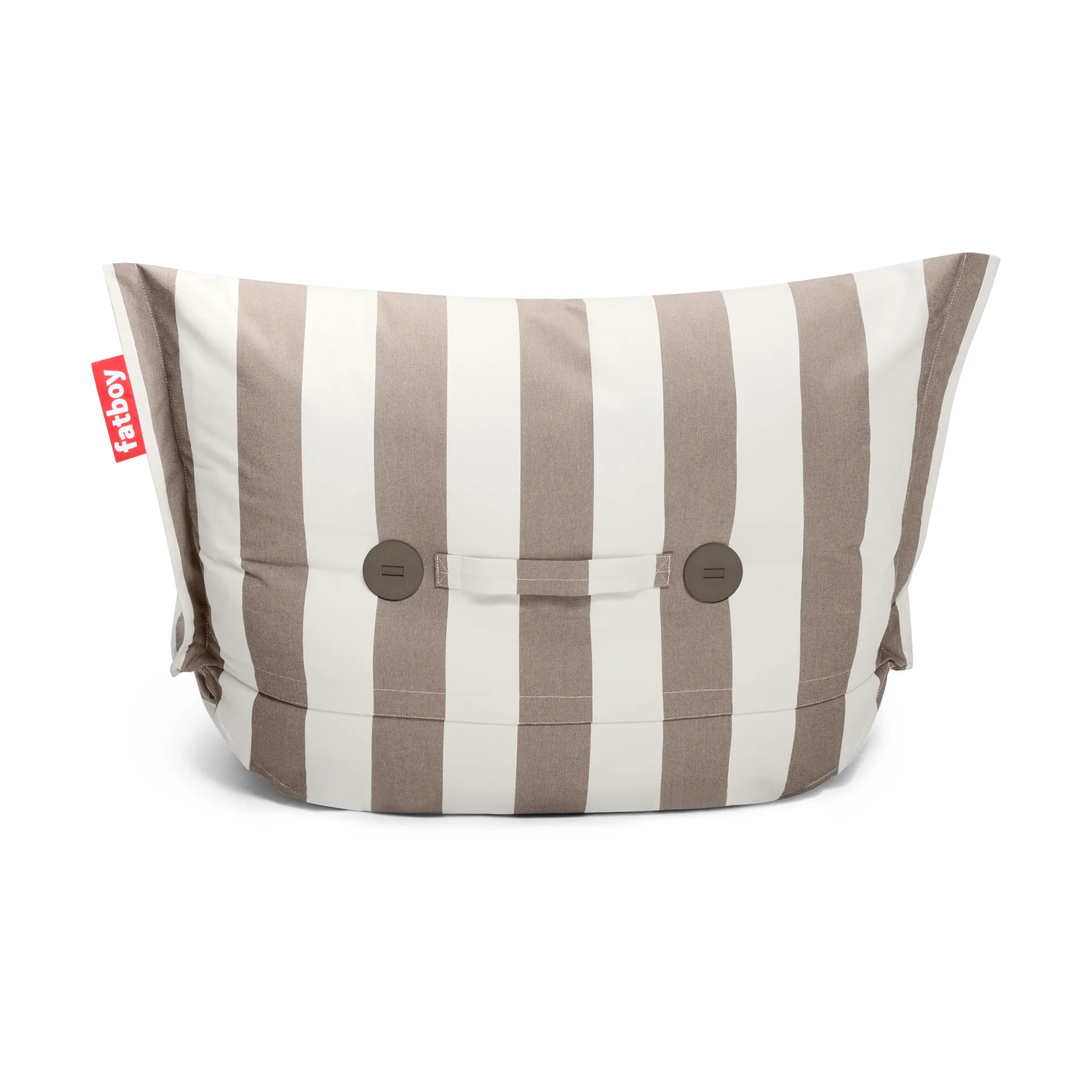 The BonBaron outdoor fåtölj, Stripe cacao, 120x120x75 cm Fatboy