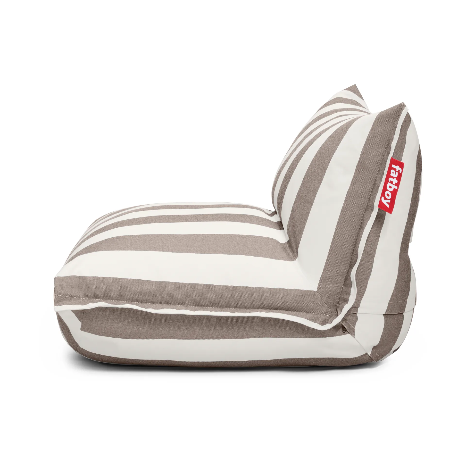 The BonBaron outdoor fåtölj, Stripe cacao, 120x120x75 cm Fatboy