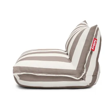 The BonBaron outdoor fåtölj - Stripe cacao, 120x120x75 cm - Fatboy