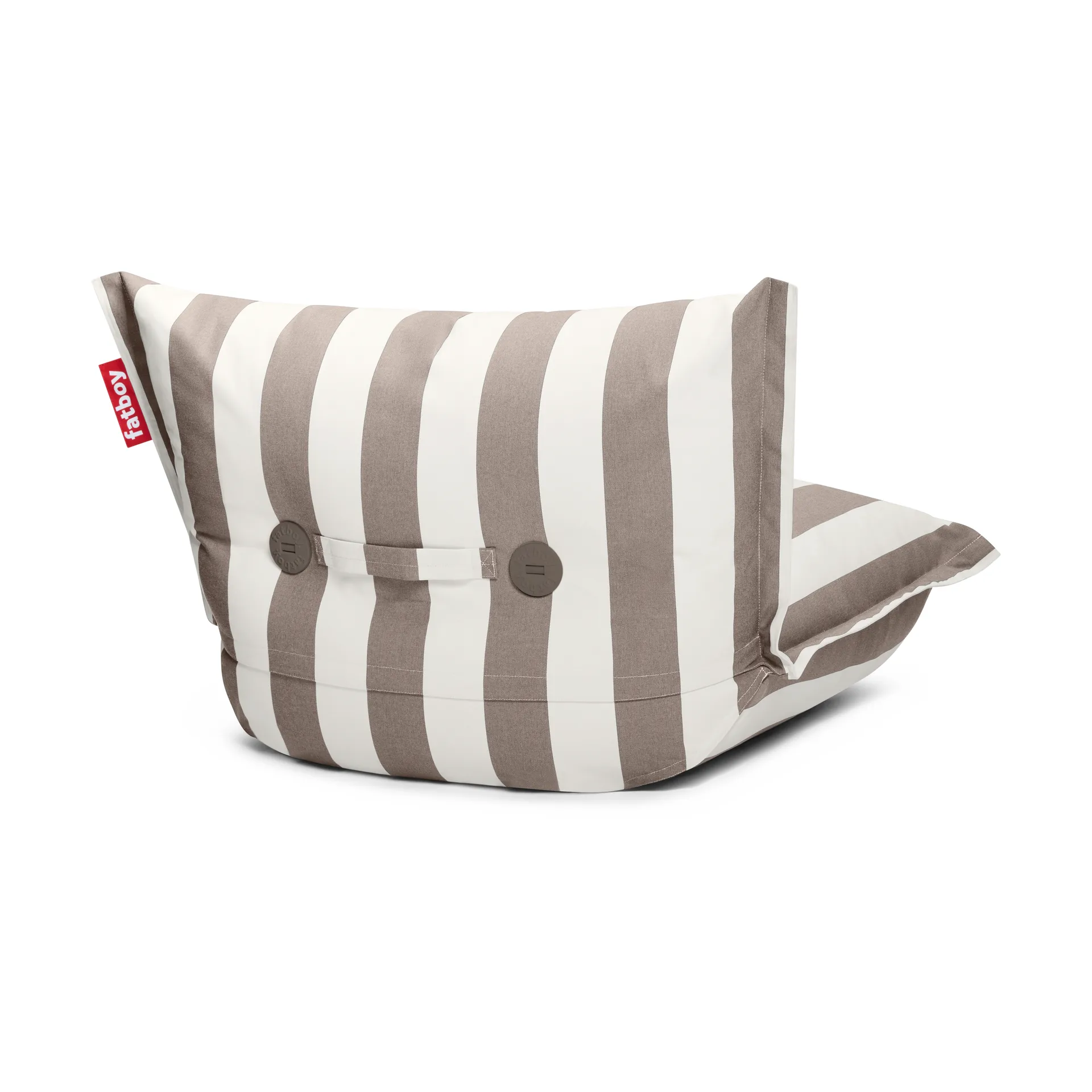The BonBaron outdoor fåtölj, Stripe cacao, 120x120x75 cm Fatboy