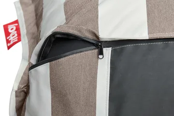 The BonBaron outdoor fåtölj - Stripe cacao, 120x120x75 cm - Fatboy