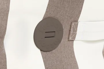 The BonBaron outdoor fåtölj - Stripe cacao, 120x120x75 cm - Fatboy