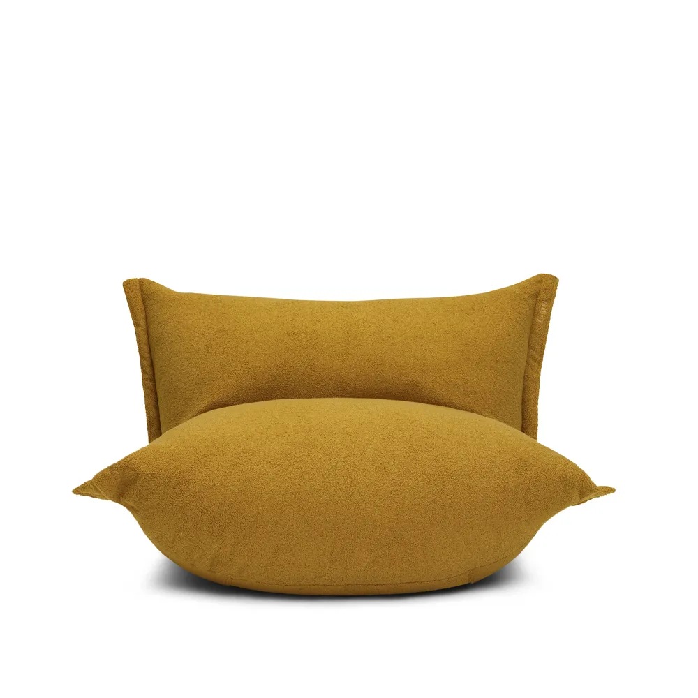 Fatboy The BonBaron Sherpa sittsäck cider | Skandinavisk Design | Fåtöljer & Fotpallar | Gul