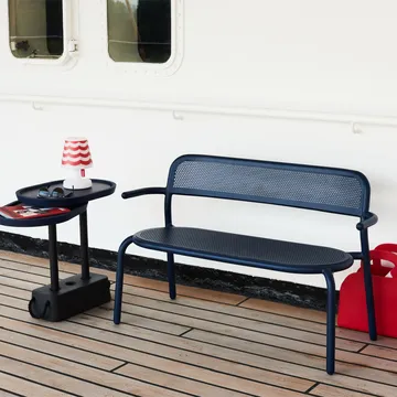 Toni Bankski soffa 124x54x77,5 cm - Anthracite - Fatboy