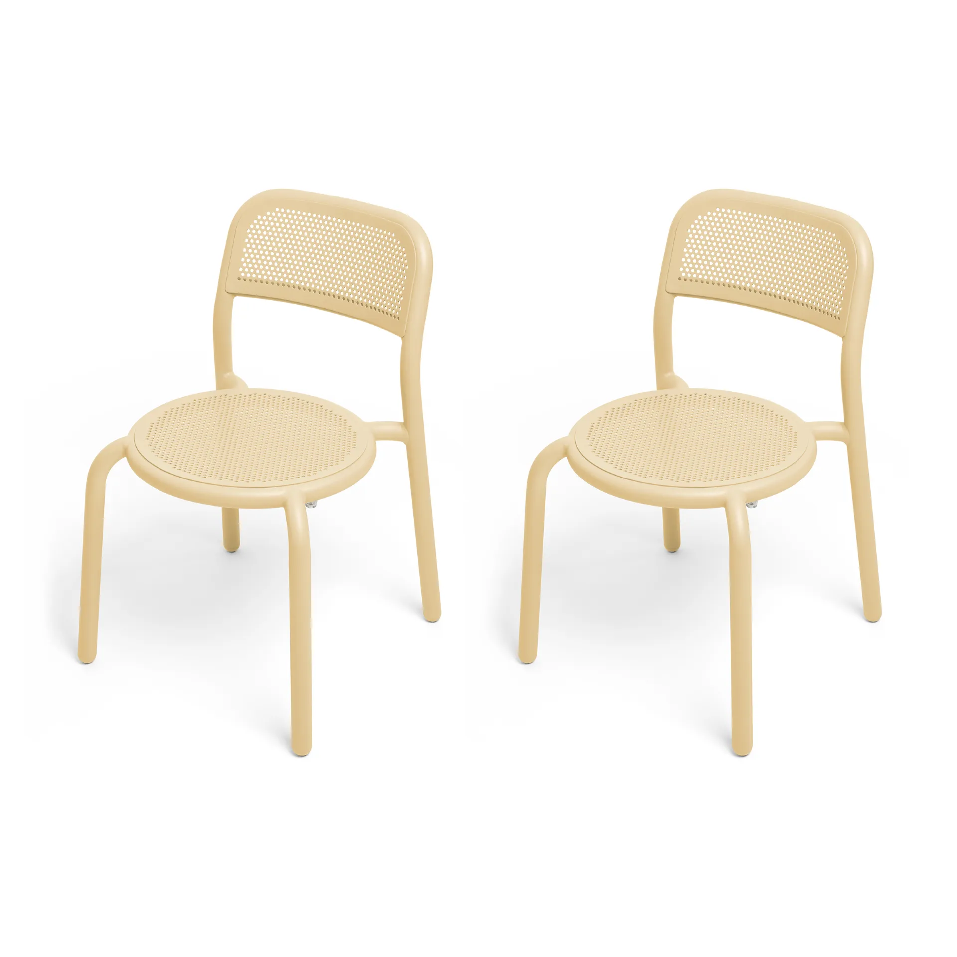 Toni stol 2-pack, Sandy beige Fatboy