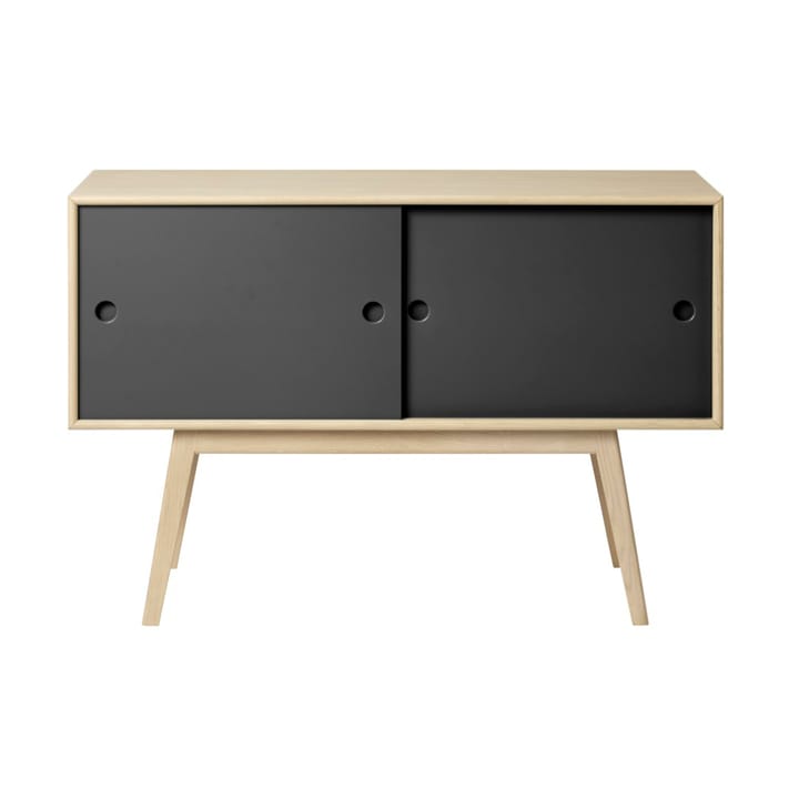 A83 Butler sideboard - Oak nature lacquered-black painted - FDB Møbler