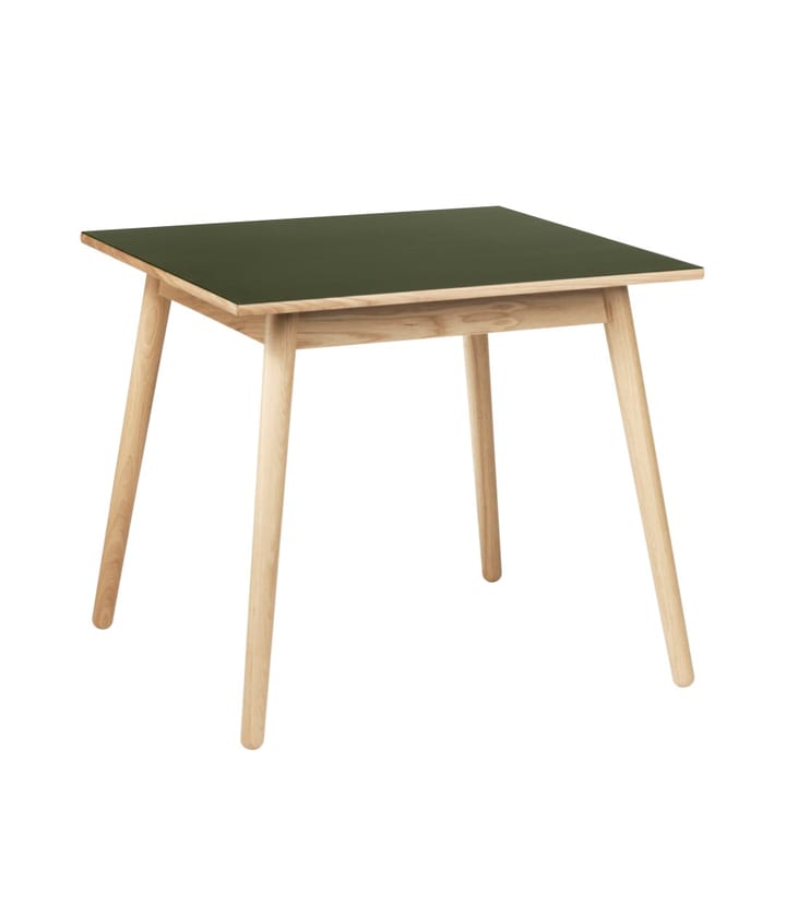 C35A matbord 82x82 cm - Olive green-oak nature lacquered - FDB Møbler