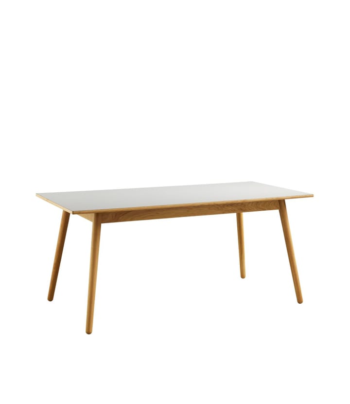 C35B matbord 82x160 cm, Light grey-oak nature lacquered FDB Møbler
