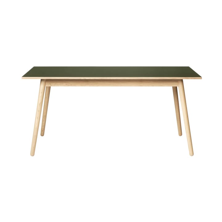 C35B matbord 82x160 cm - Olive green-oak nature lacquered - FDB Møbler