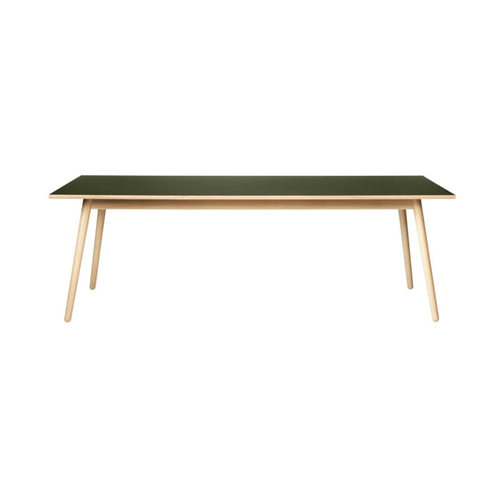 C35C matbord 95x220 cm - Olive green-oak nature lacquered - FDB Møbler