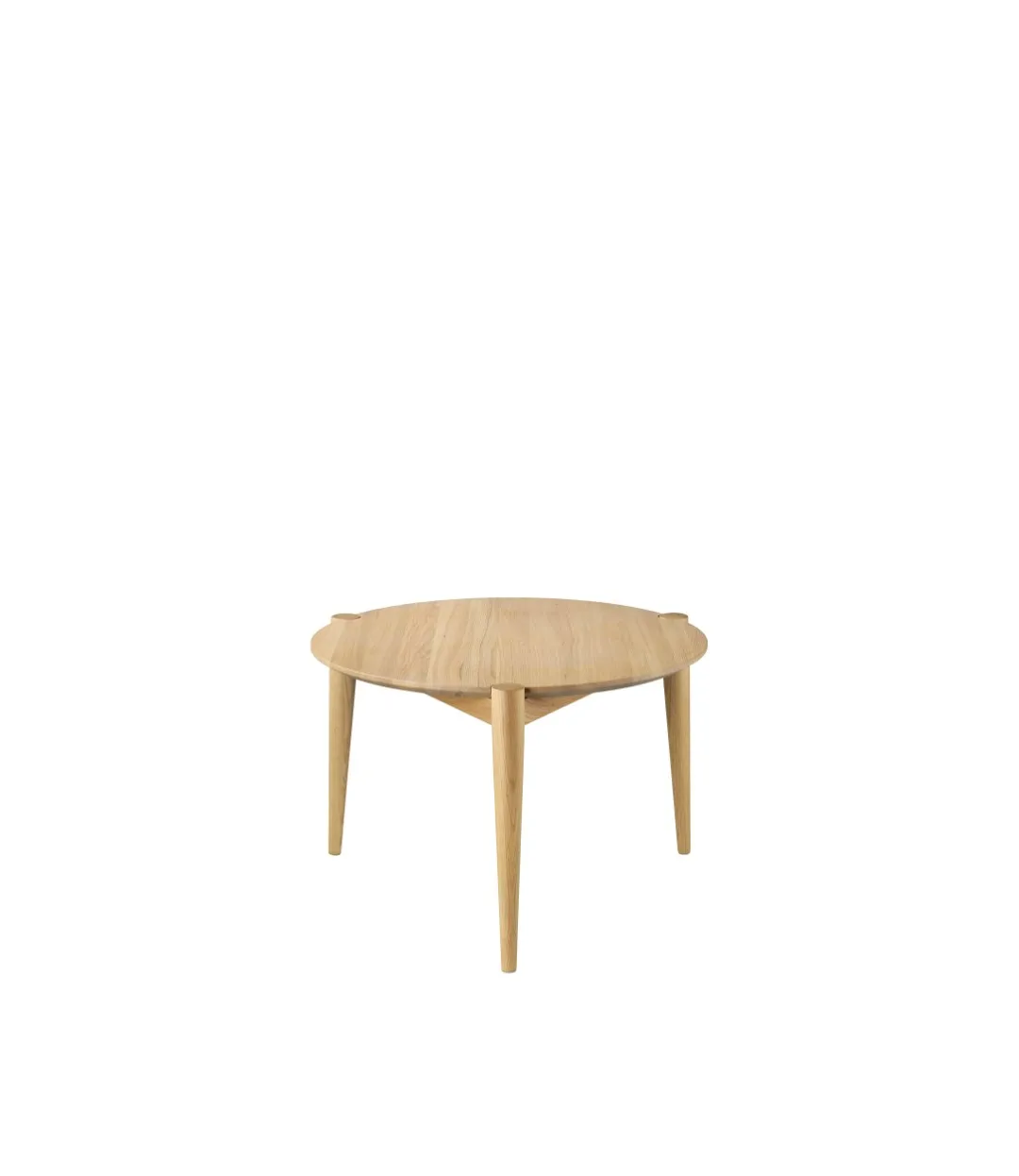 D102 Søs soffbord Ø55 cm, Oak nature lacquered FDB Møbler