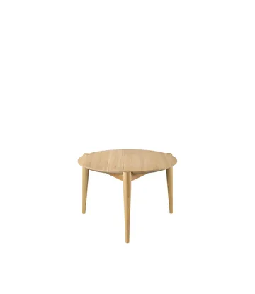 D102 Søs soffbord Ø55 cm - Oak nature lacquered - FDB Møbler