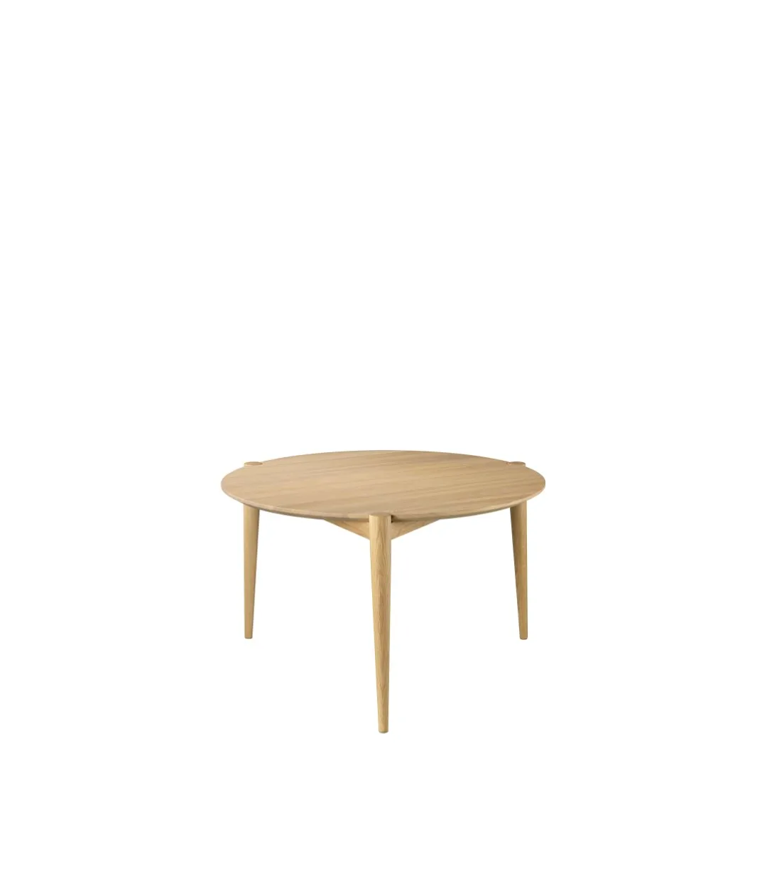 D102 Søs soffbord Ø70 cm, Oak nature lacquered FDB Møbler