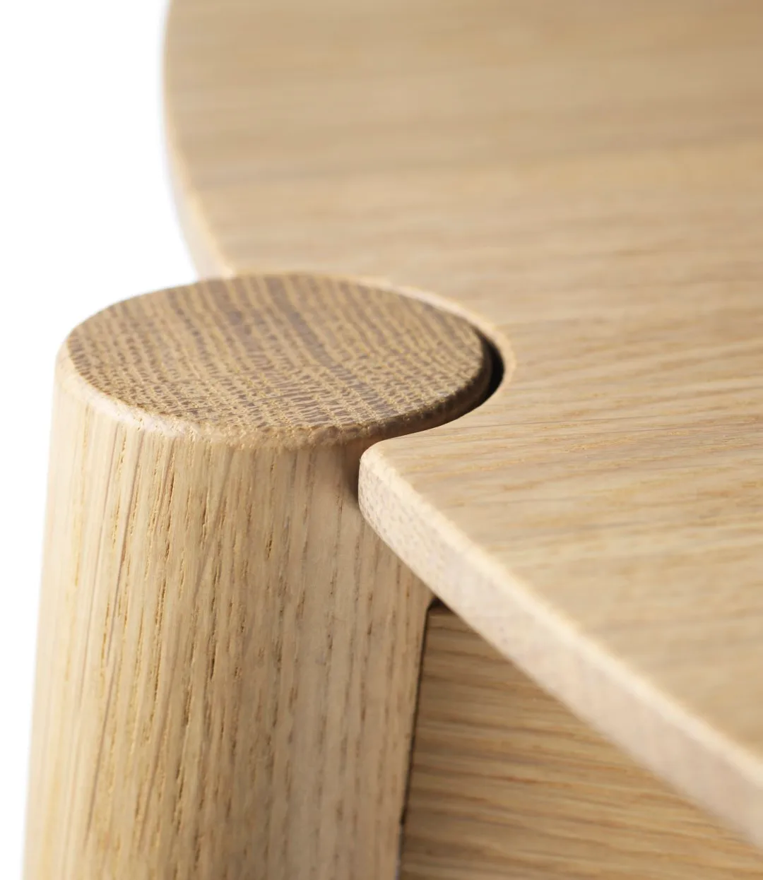 D102 Søs soffbord Ø70 cm, Oak nature lacquered FDB Møbler