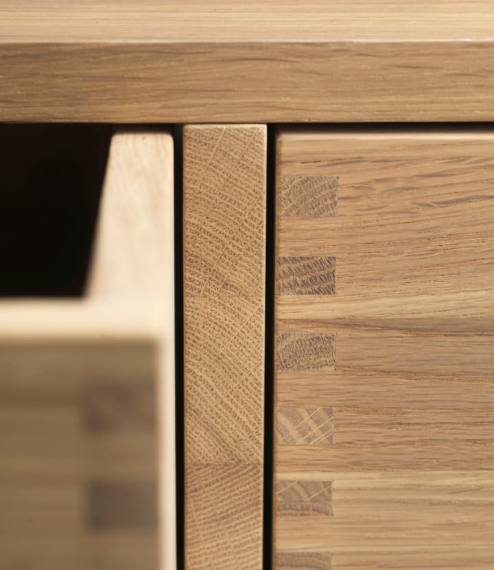 F24 Radius bänk, Oak nature lacquered 45x145 cm FDB Møbler