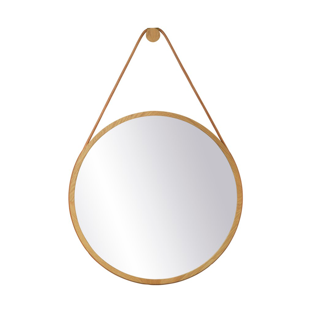 FDB Mobler I3 Mosso väggspegel Oak nature lacquered o60 cm