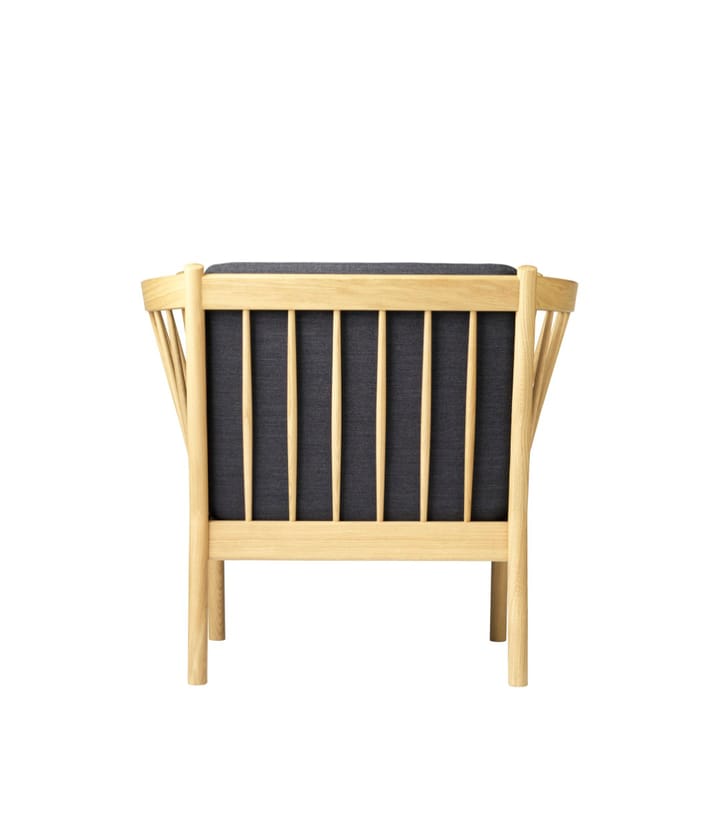 J146 fåtölj, Oak nature lacquered-dark grey FDB Møbler