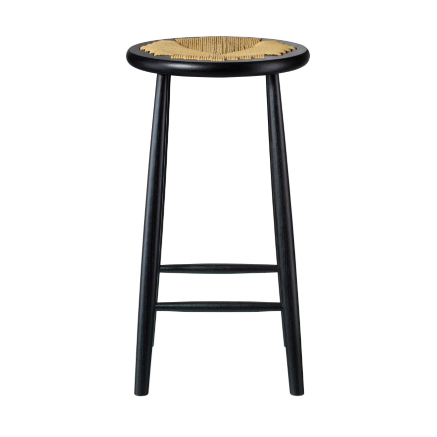 FDB Mobler J165C Counter Round barpall Oak black painted-nature