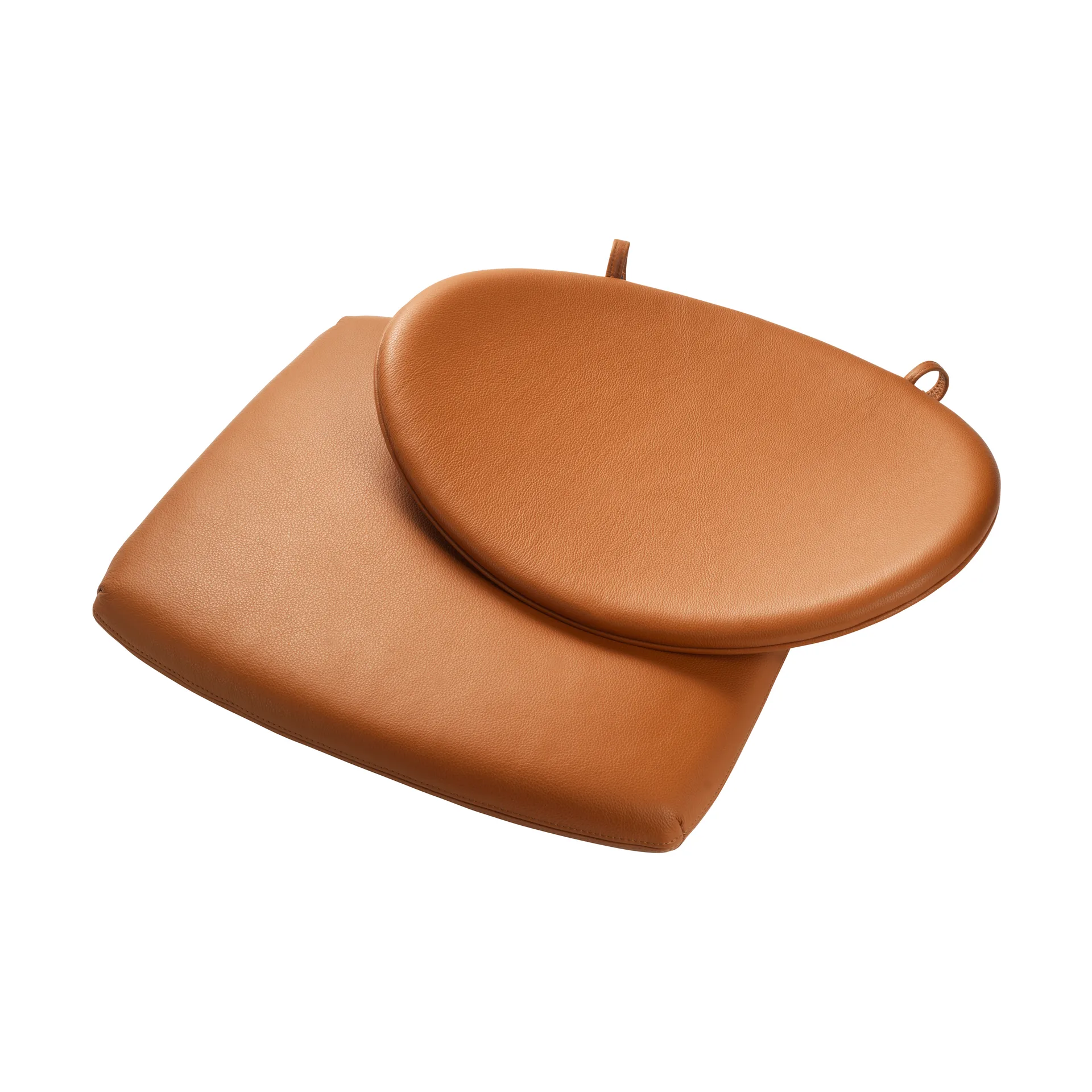 J166 Jørna sittdyna, Cognac leather FDB Møbler