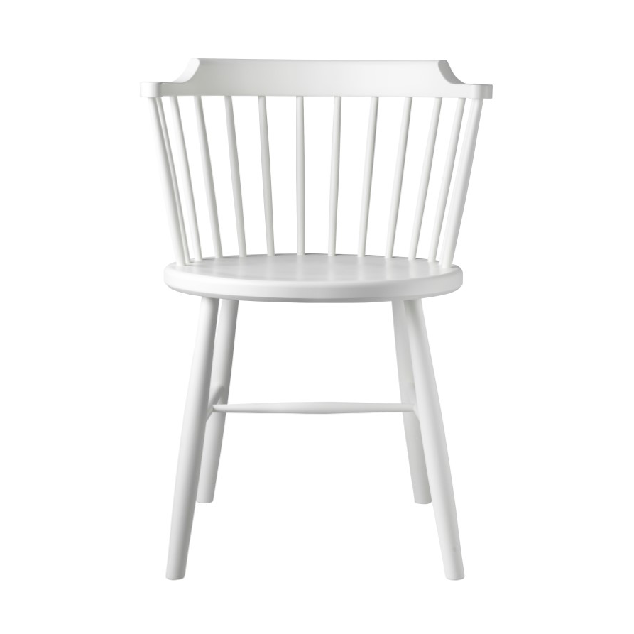 FDB Mobler J18 stol Beech white painted | Skandinavisk Design | Stolar | Vit