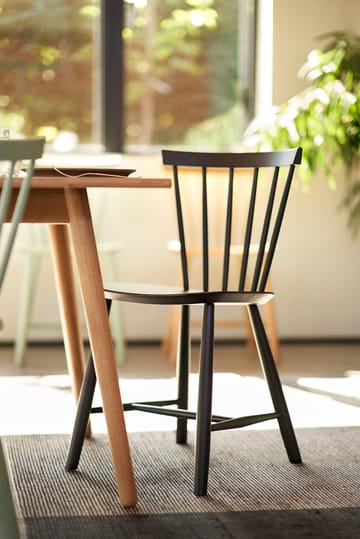 J46 stol - Beech dark blue painted - FDB Møbler