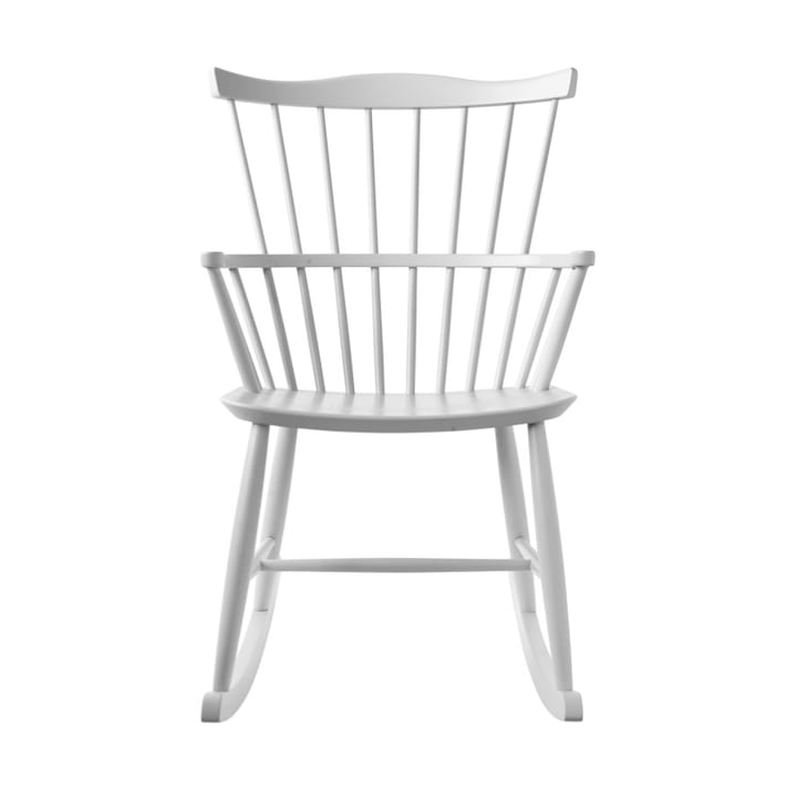 J52G gungstol, Beech white painted FDB Møbler
