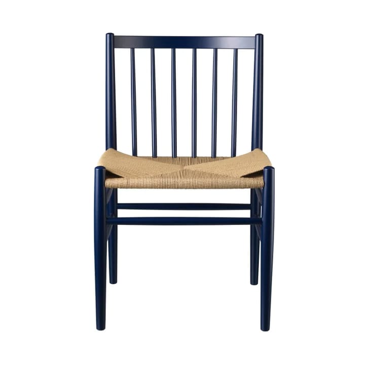J80 stol - Steel blue beech-paper cord - FDB Møbler