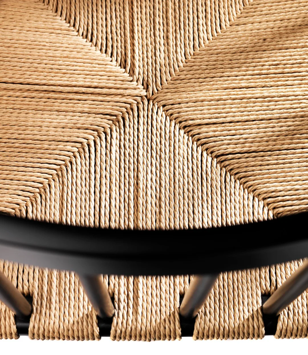 J81 karmstol, Nature-beech black painted FDB Møbler