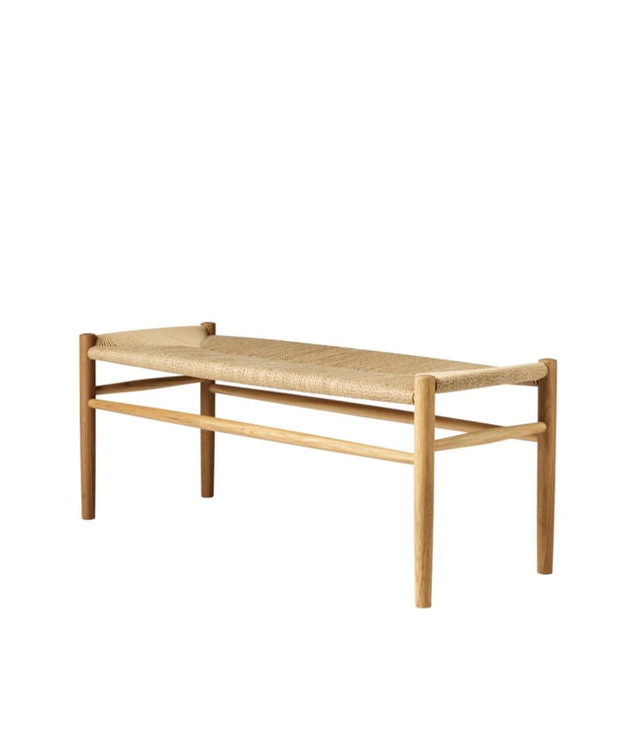J83B 37x100 cm bänk, Oak nature lacquered-nature FDB Møbler