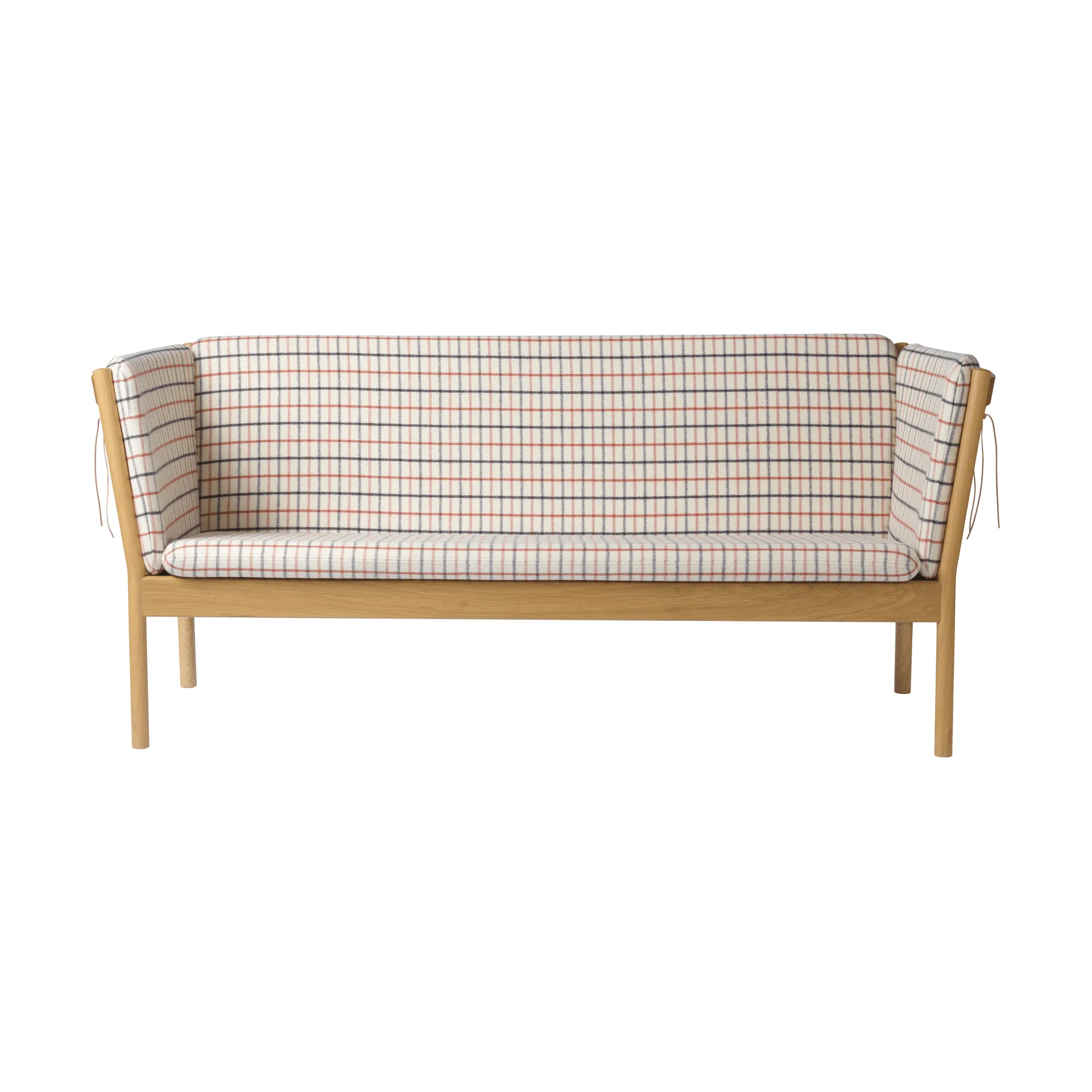 L45 MK154 soffa, Lackerad ek-tyg beige FDB Møbler