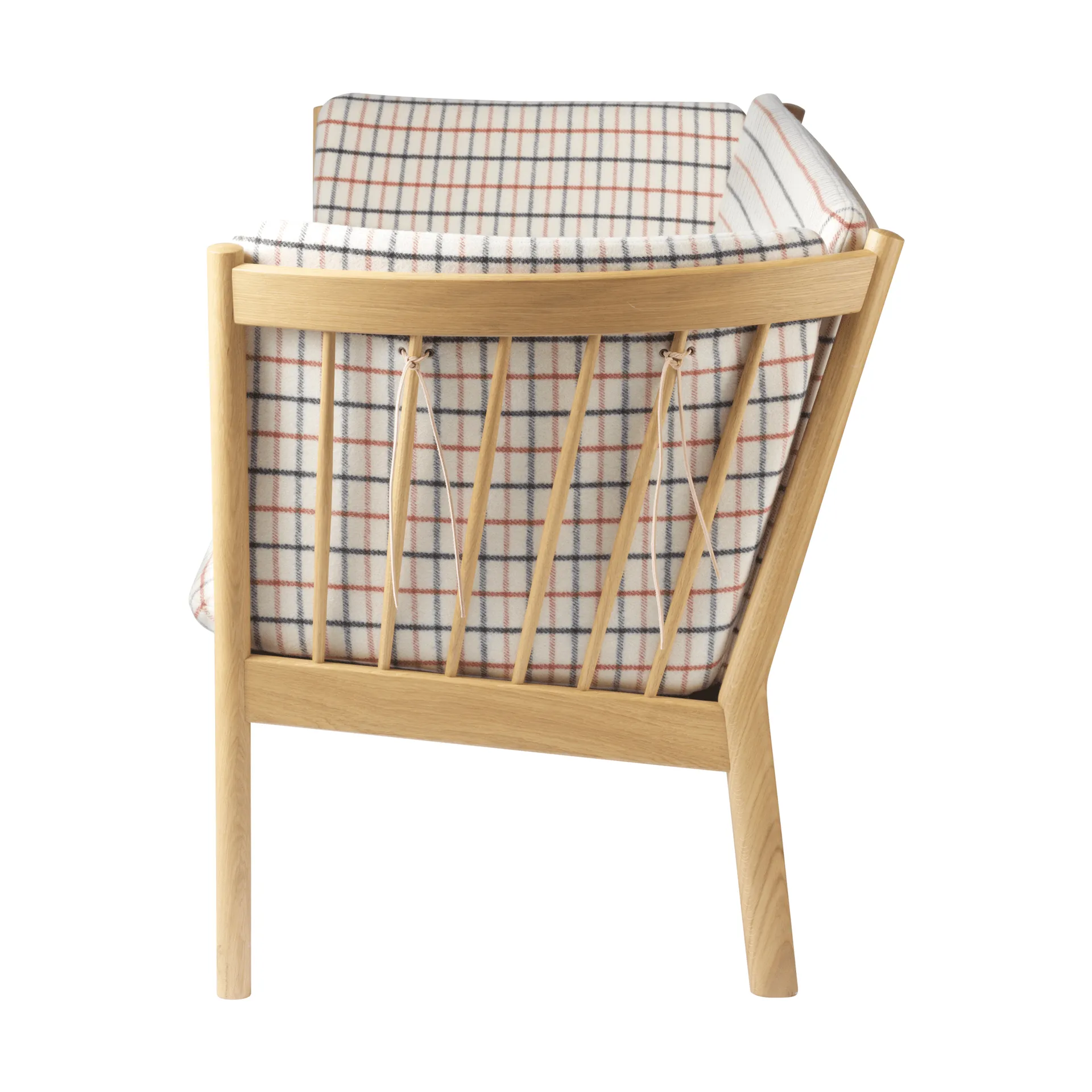 L45 MK154 soffa, Lackerad ek-tyg beige FDB Møbler
