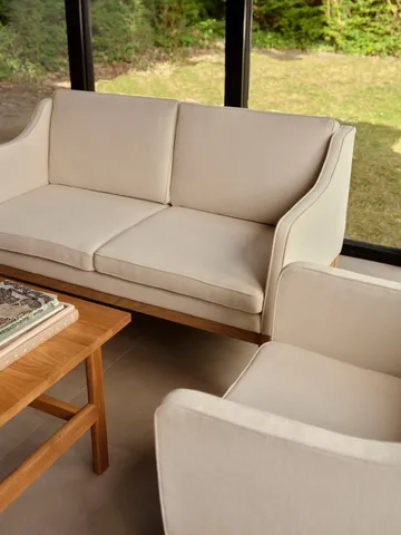 L46 MK155 easy chair karmstol - Lackerad ek-läder cognac - FDB Møbler