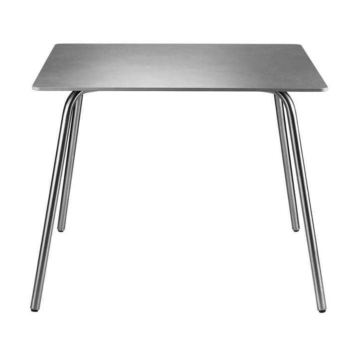 M21 Teglgård trädgårdsbord 90x90 cm - Stone-stainless steel - FDB Møbler