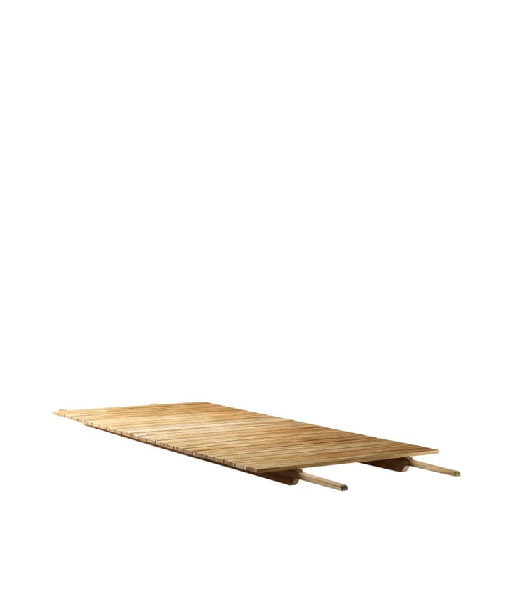 M4 Sammen Central Plate M2/M3 iläggsskiva, 90x185 cm teak non treated FDB Møbler