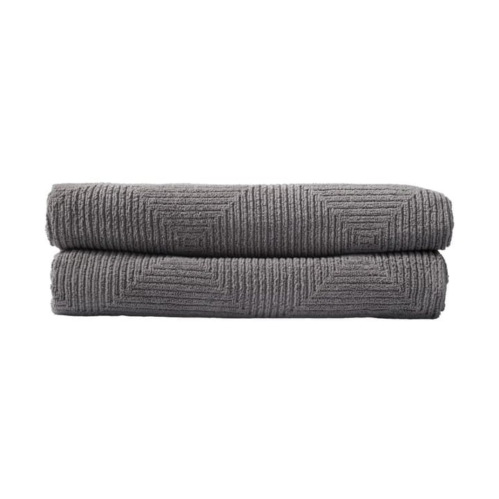 R33 Kirkeby badhandduk 2-pack, Granite gray FDB Møbler