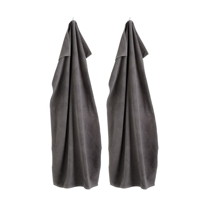 R33 Kirkeby badhandduk 2-pack, Granite gray FDB Møbler