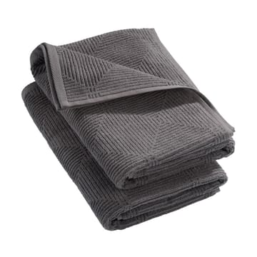 R33 Kirkeby badhandduk 2-pack - Granite gray - FDB Møbler