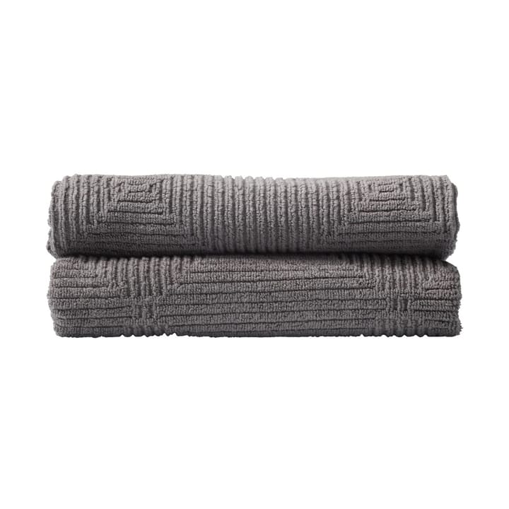 R33 Kirkeby handduk 2-pack, Granite gray FDB Møbler