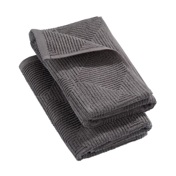 R33 Kirkeby handduk 2-pack, Granite gray FDB Møbler