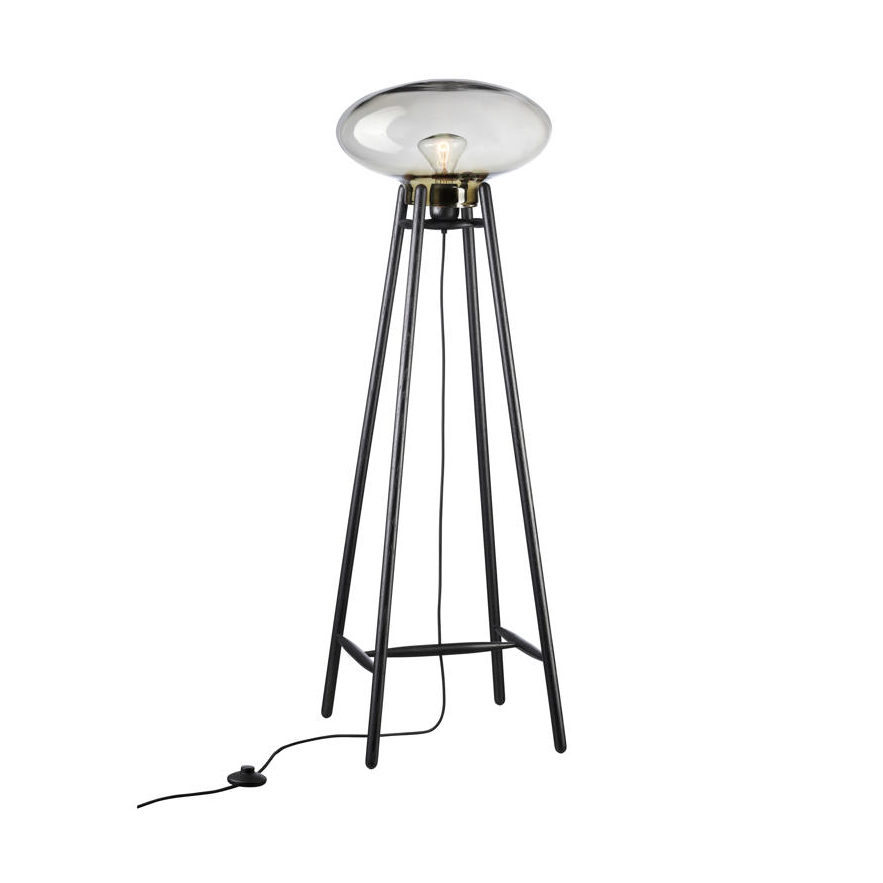 FDB Mobler U5 Hiti golvlampa y grey-oak black painted